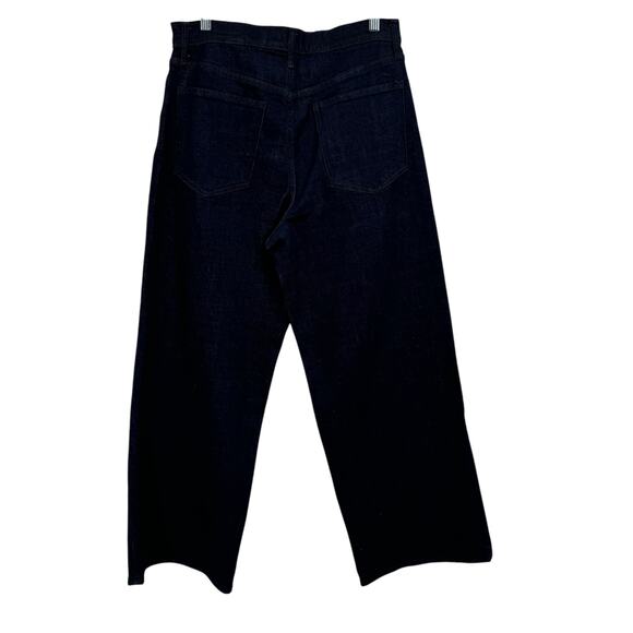 Banana Republic Trouser Wide Leg Jeans Womens 30P Blue High Rise Skater Classic - Picture 4 of 10